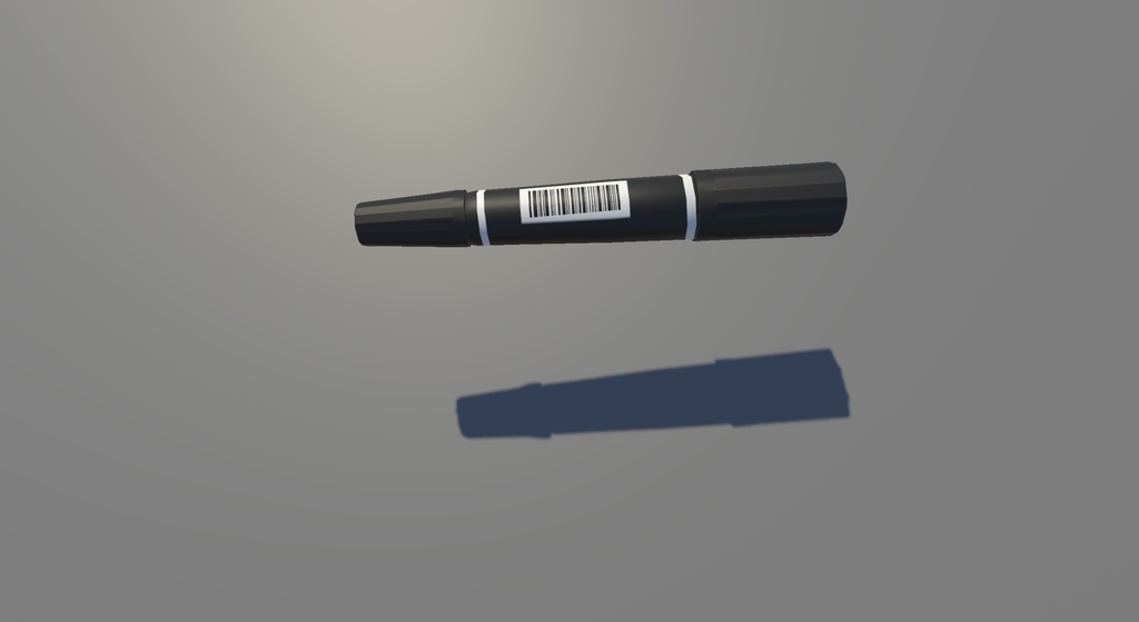 油性ペンとはさみとペンスタンド