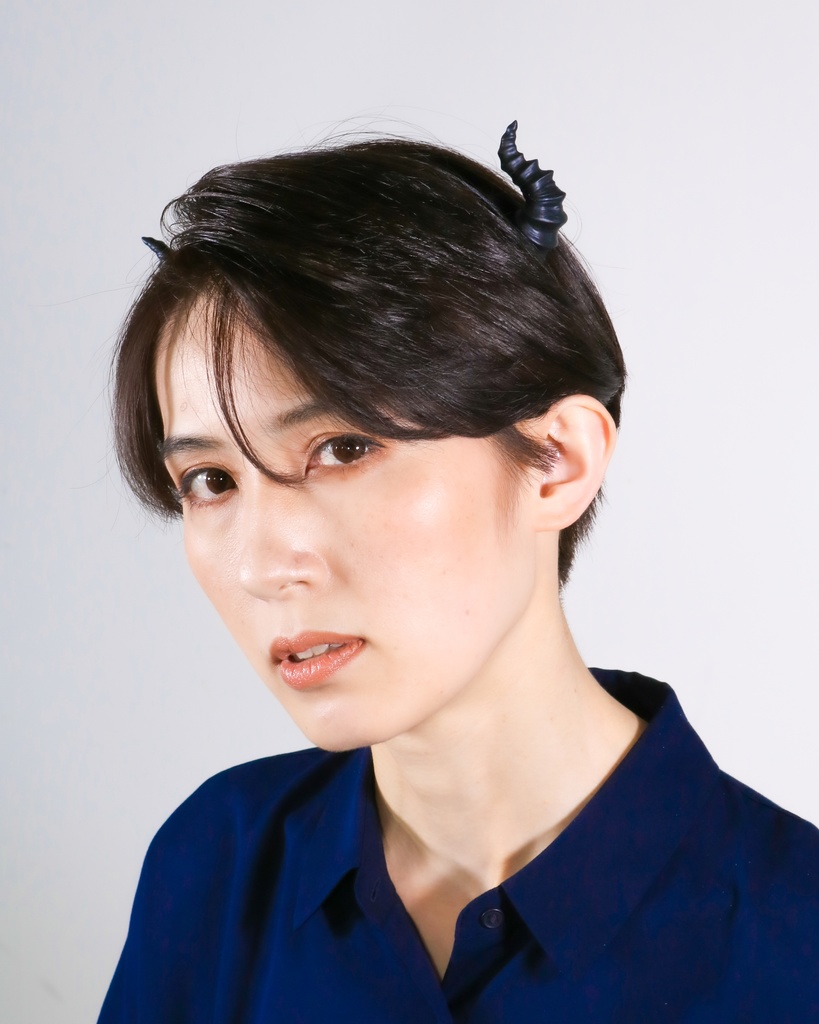 悪魔ツノカチューシャmini 黒