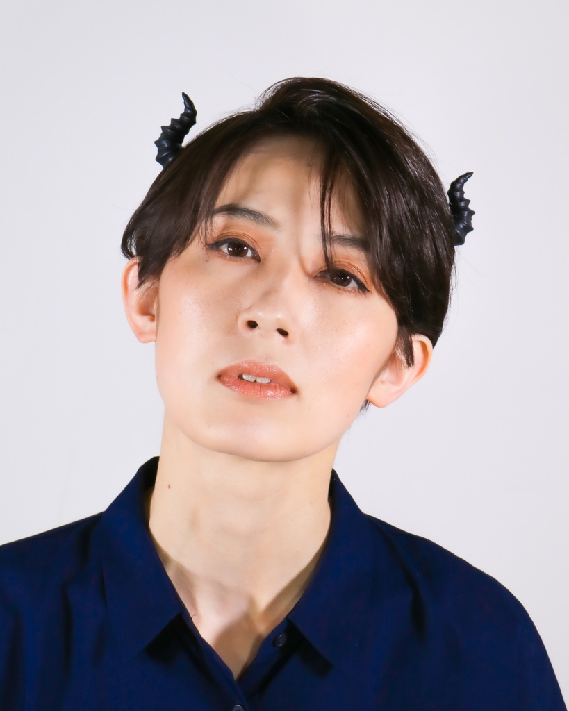 悪魔ツノカチューシャmini 黒