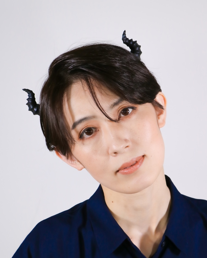 悪魔ツノカチューシャmini 黒