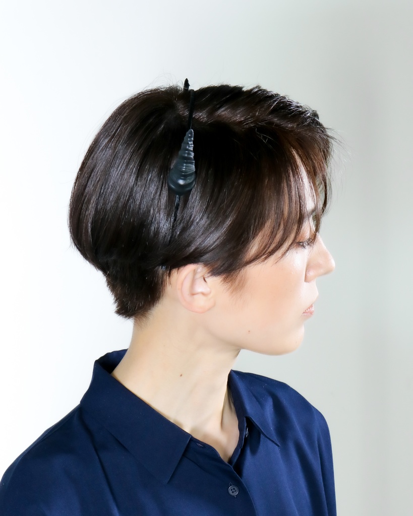 悪魔ツノカチューシャmini 黒