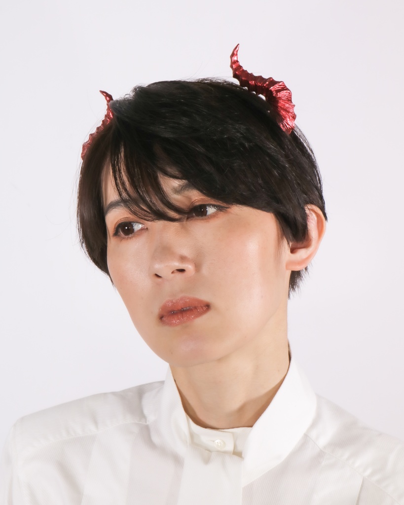 悪魔ツノカチューシャ 赤