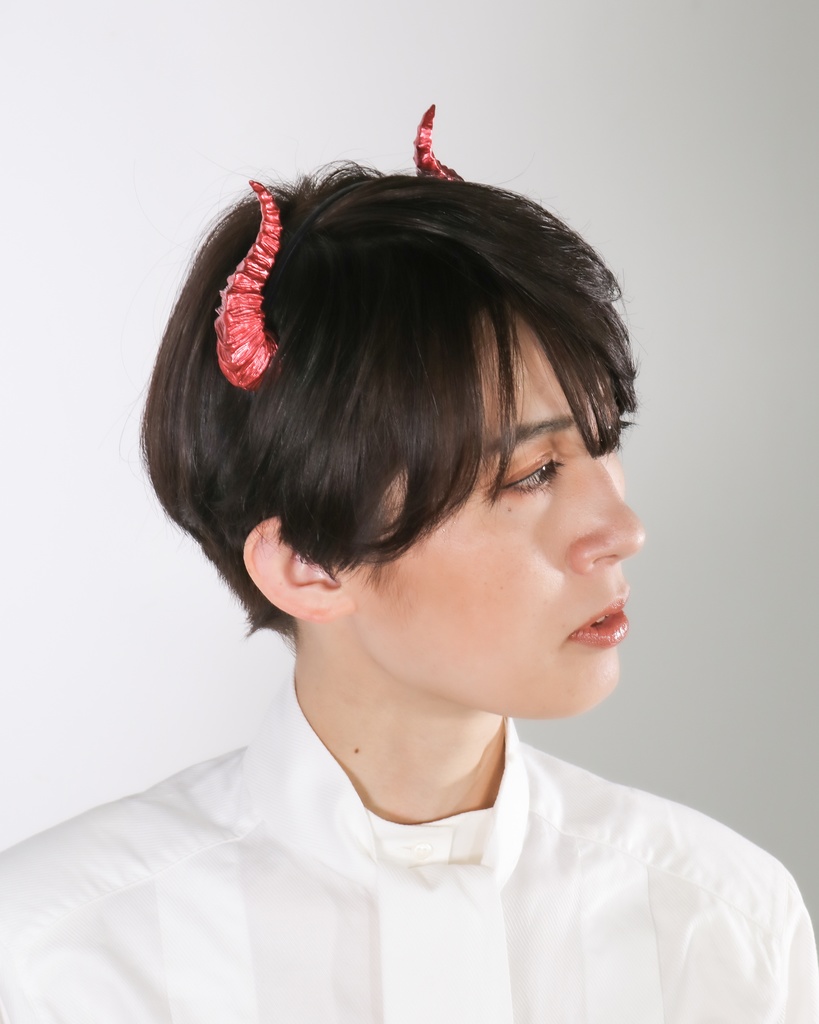 悪魔ツノカチューシャ 赤
