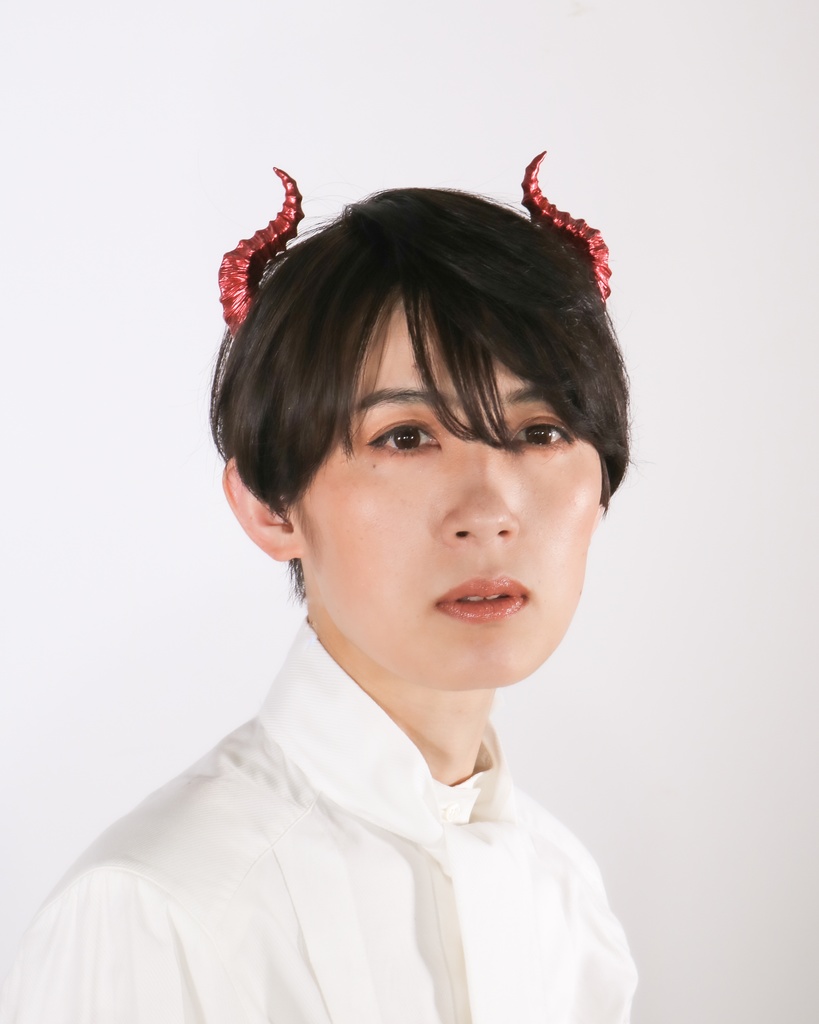 悪魔ツノカチューシャ 赤