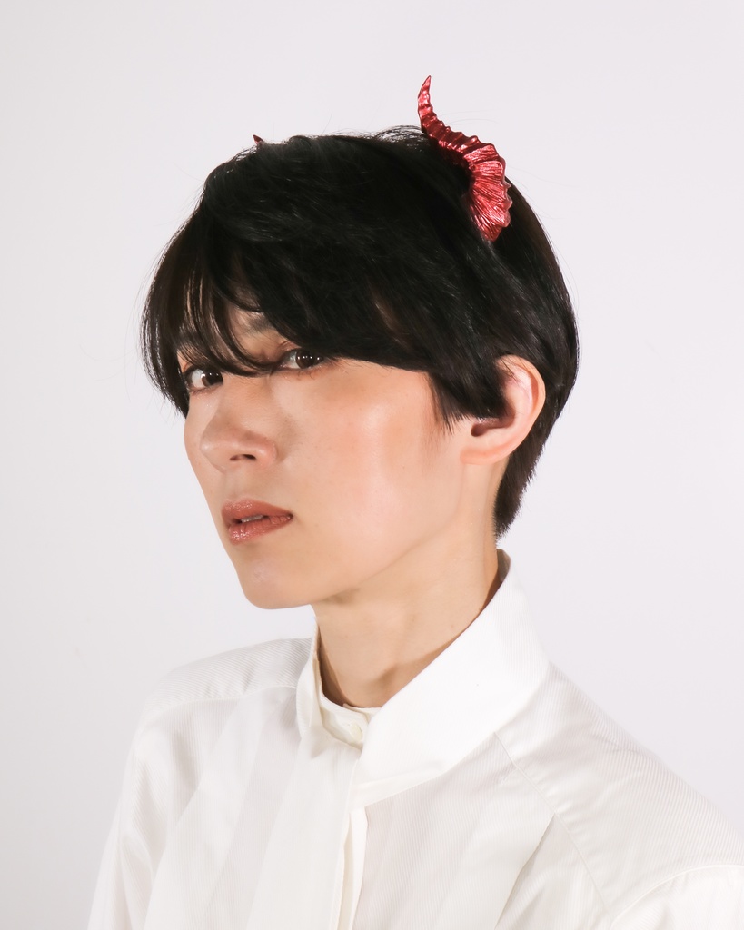 悪魔ツノカチューシャ 赤