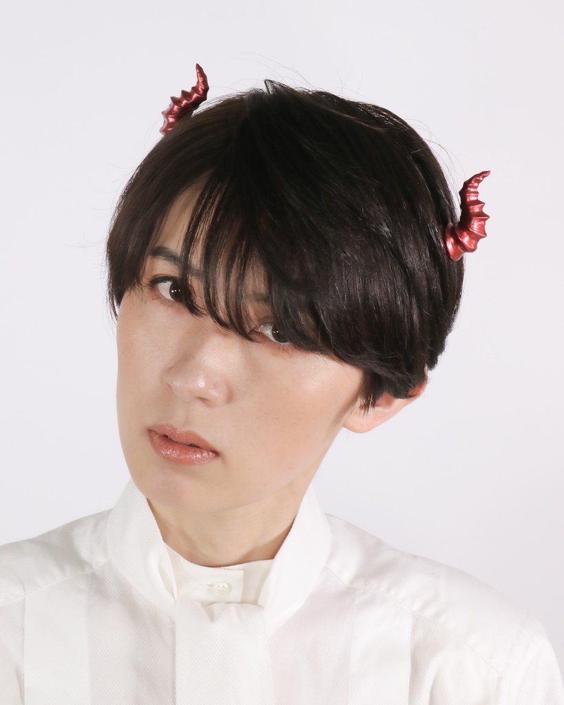 悪魔ツノカチューシャmini 赤