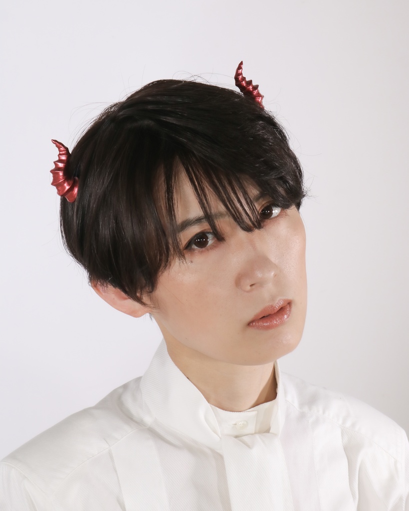 悪魔ツノカチューシャmini 赤