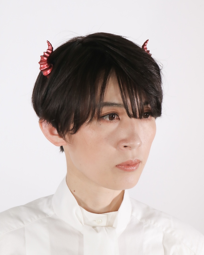 悪魔ツノカチューシャmini 赤