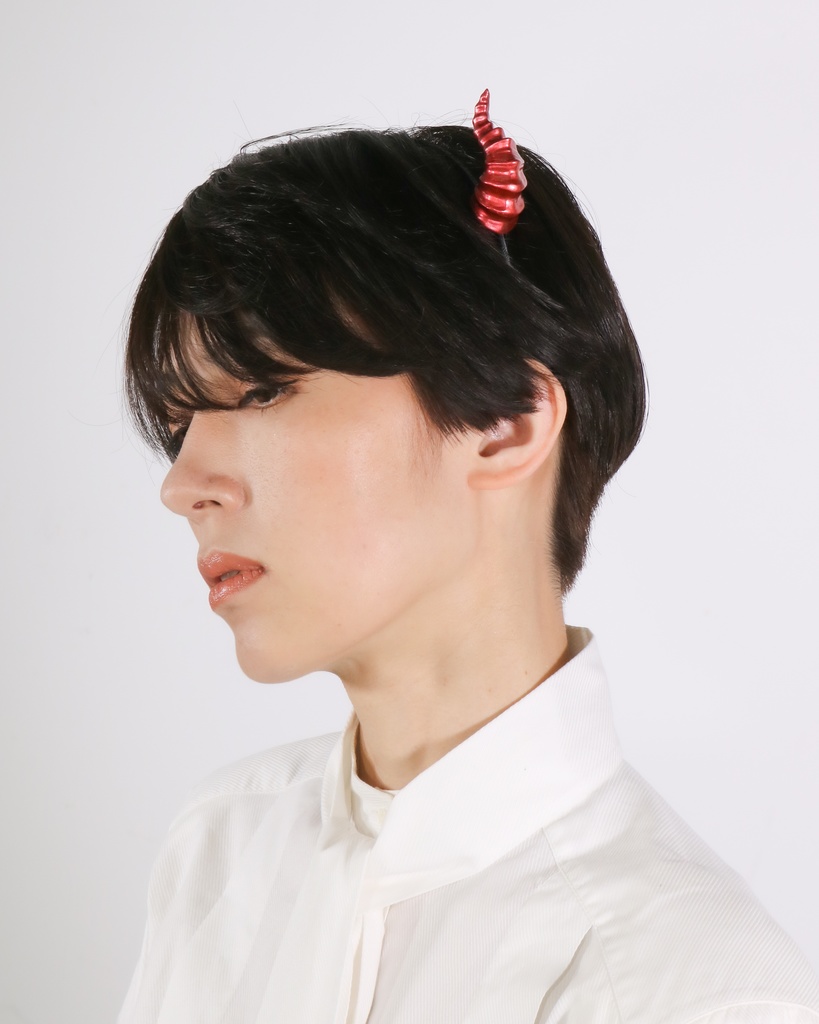 悪魔ツノカチューシャmini 赤