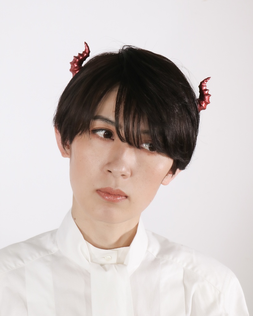 悪魔ツノカチューシャmini 赤