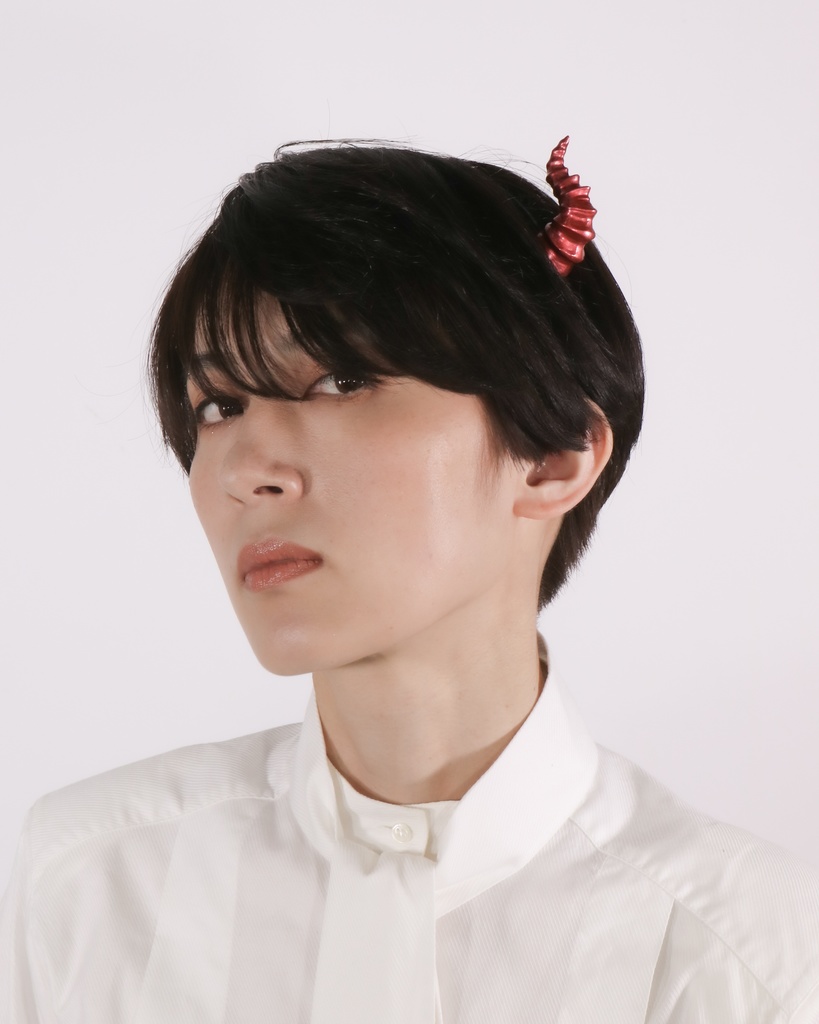 悪魔ツノカチューシャmini 赤