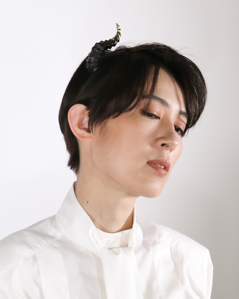 悪魔ツノカチューシャ 金箔