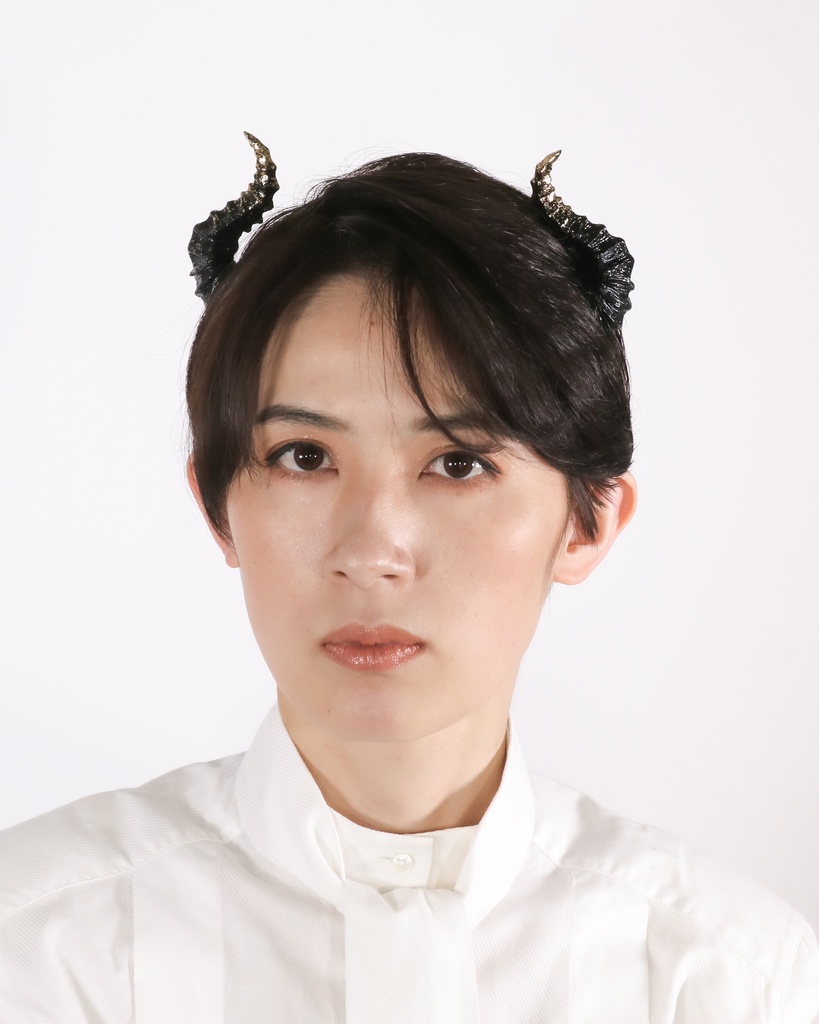 悪魔ツノカチューシャ 金箔