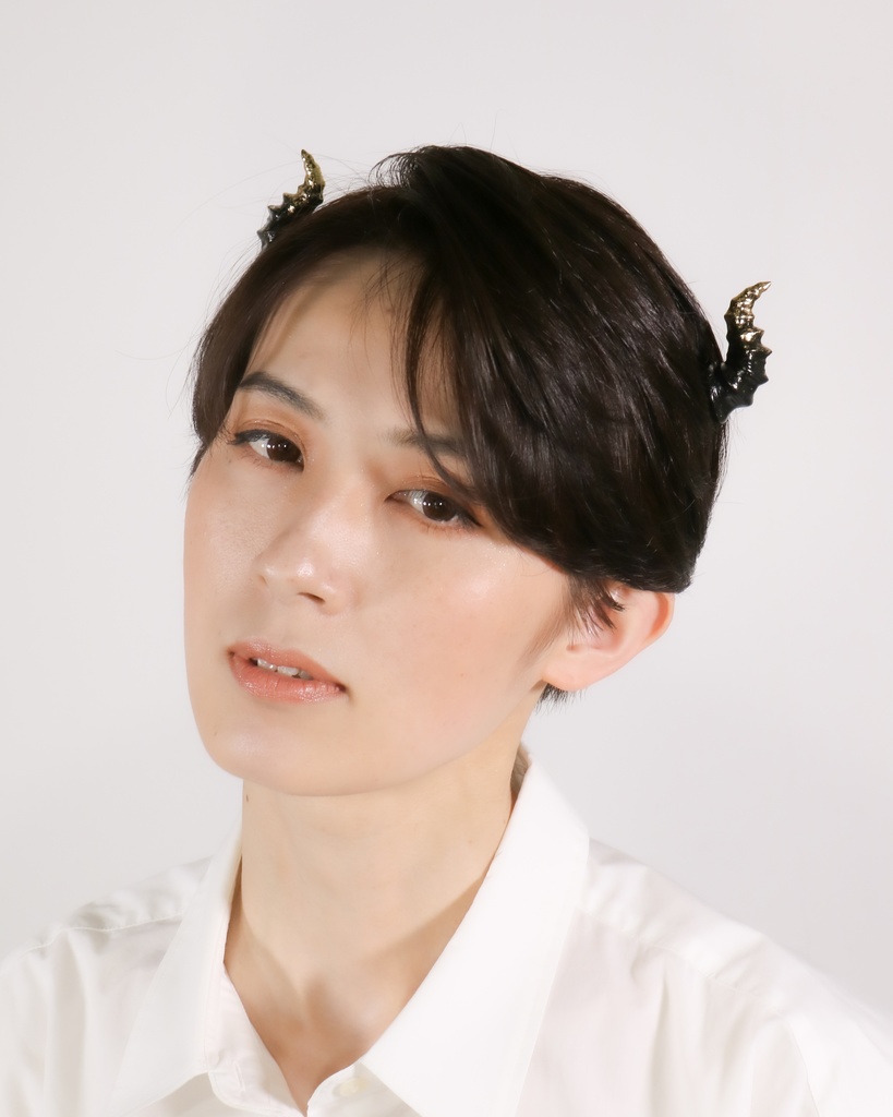 悪魔ツノカチューシャmini 金箔