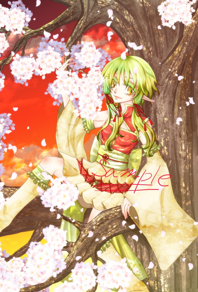 朽ちし桜と舞う巫女に、春よ呪詛の嘔を詠め