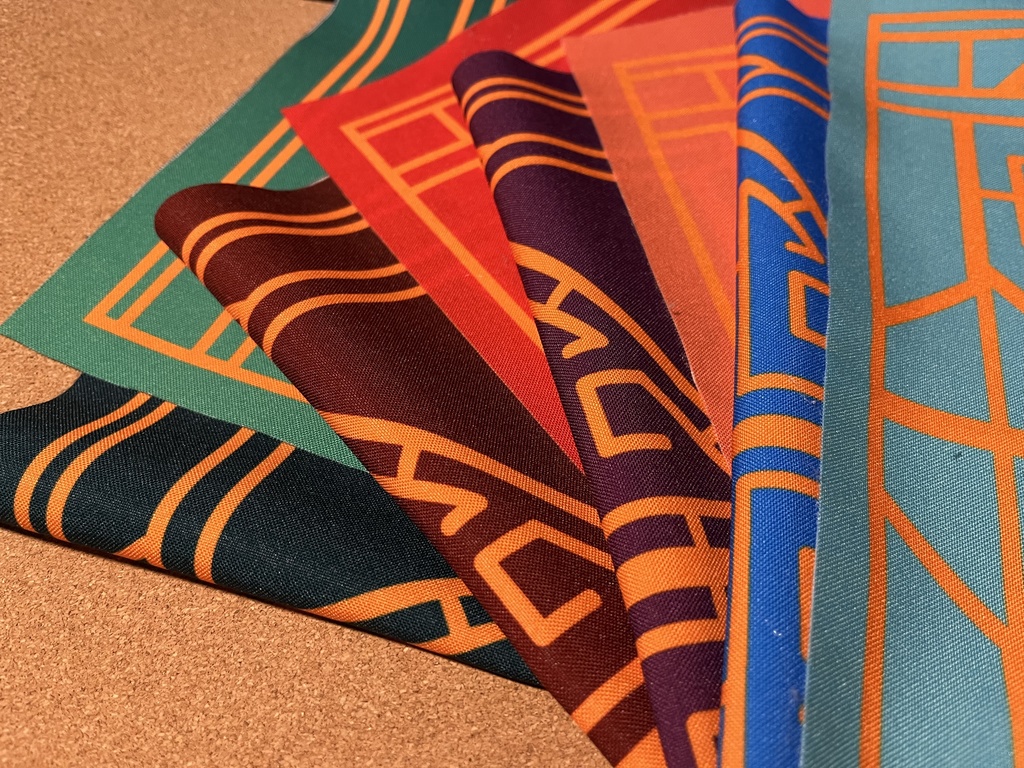 ドワーフのルーンのハンカチ風手ぬぐい(全4種)