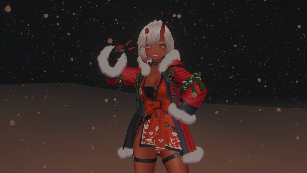 焔花のコートをふわふわさせるやつ[VRChat向けModular Avatar対応]
