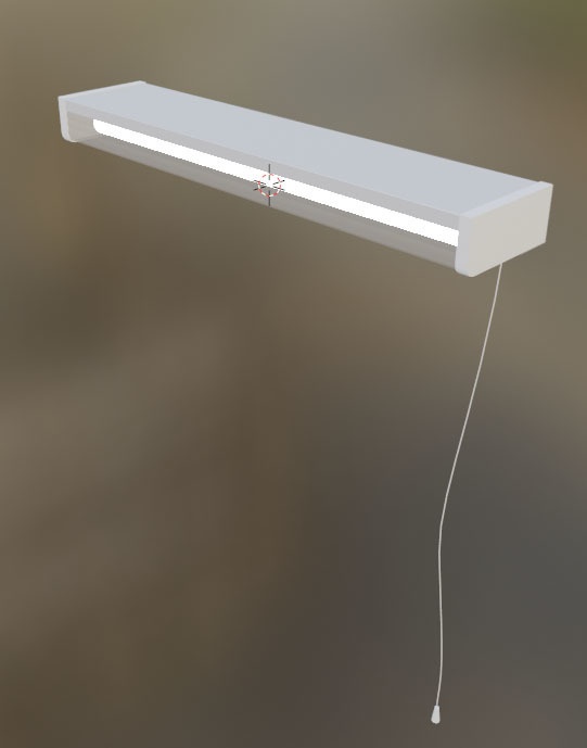 昭和レトロ「棚下灯 大光DXL-81188B」3Dデータ