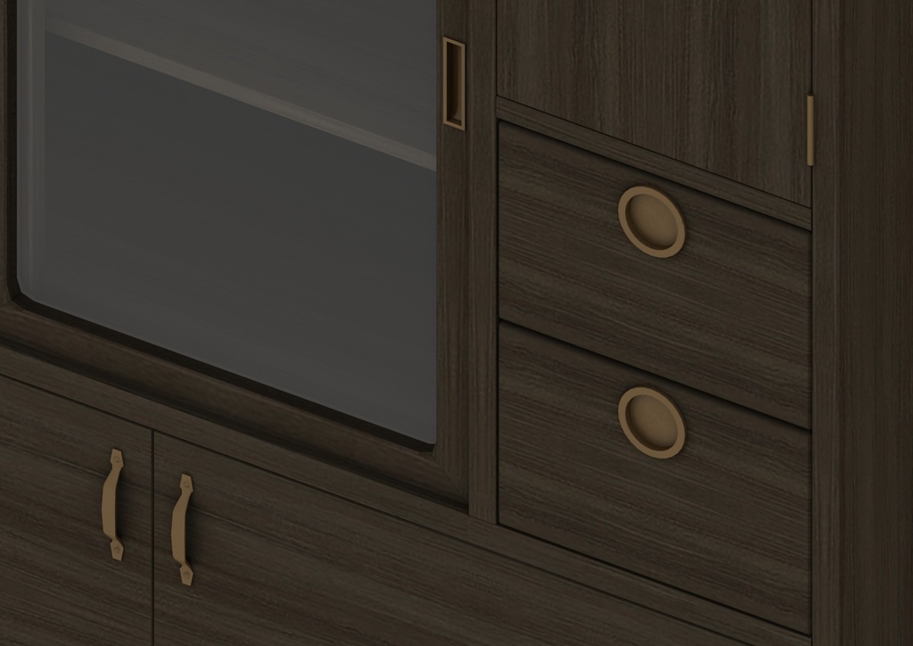 昭和の家具シリーズ「タンスいろいろ」3Dデータ