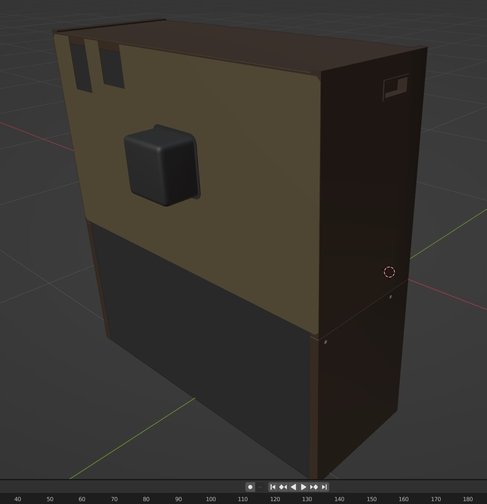 【昭和レトロ】東芝20G602 ブラウン管テレビ【3Dデータ】