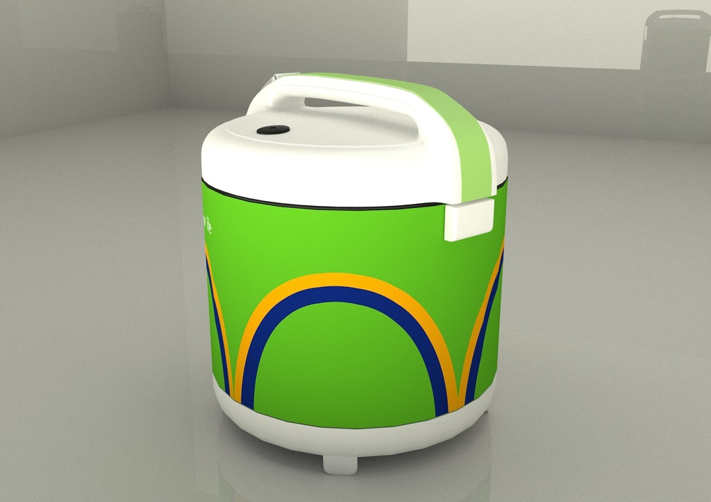 【昭和レトロ】東芝RCK-200F 炊飯ジャー【3Dデータ】