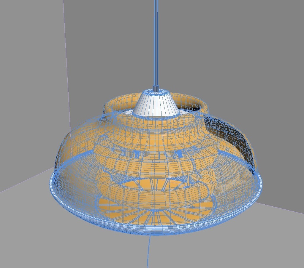 【昭和レトロ】東芝形式不明 レトロ台所照明【3Dデータ】