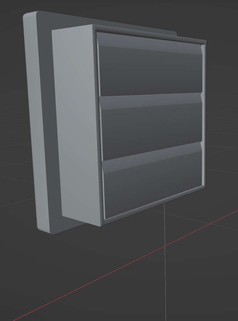 【昭和レトロ】東芝VFH-30M 換気扇【3Dデータ】