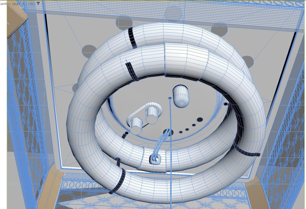 【昭和レトロ】東芝FCP-6128 和風照明器具【3Dデータ】