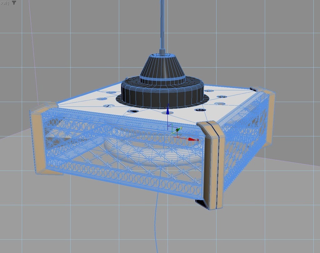 【昭和レトロ】東芝FCP-6128 和風照明器具【3Dデータ】