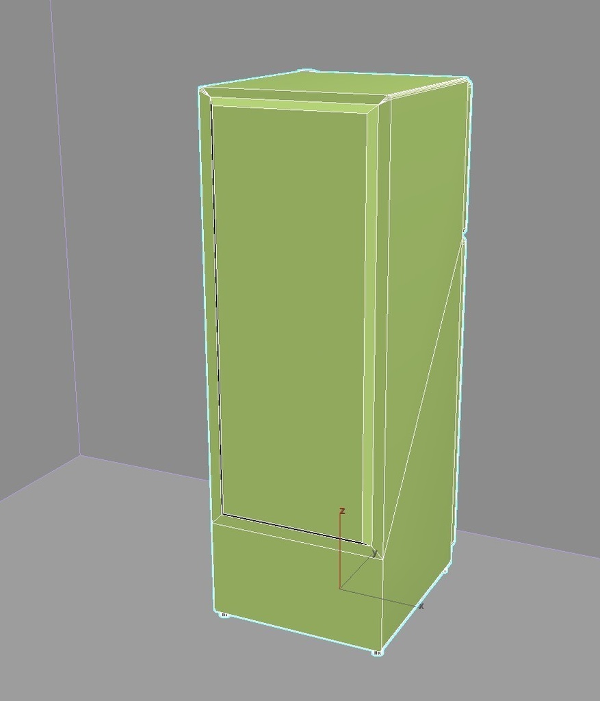 【昭和レトロ】東芝GR-215 「クリアーナ北斗星」冷蔵庫【3Dデータ】