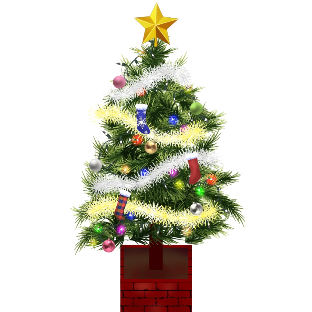 【Live2dアイテム】動くクリスマスツリー【VTS対応】