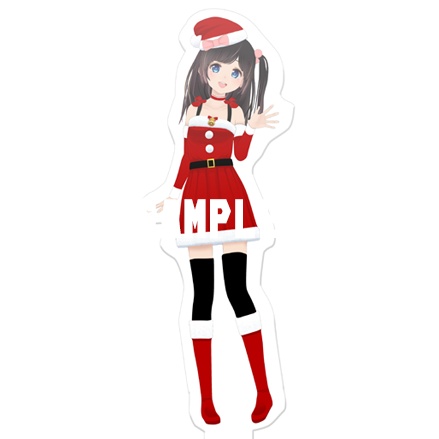 サンタ服アクリルフィギュア