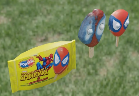 Spiderman Popsicles!!!! (Low Poly)