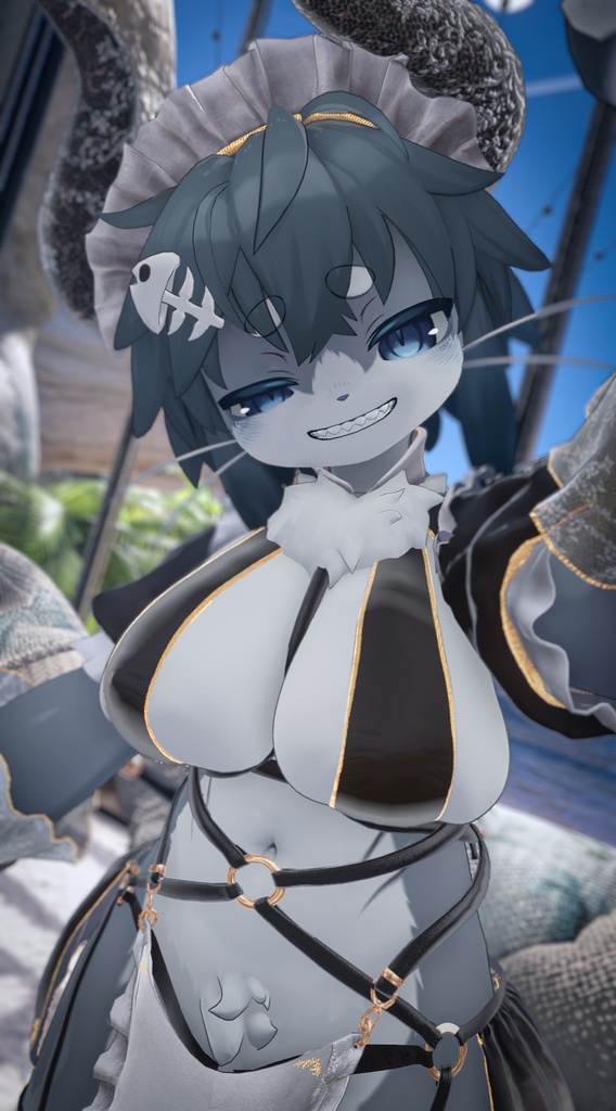 【8アバター対応】✡️SuccubusNightMaid✡️サキュバスナイトメイド『MA/Raycast対応』