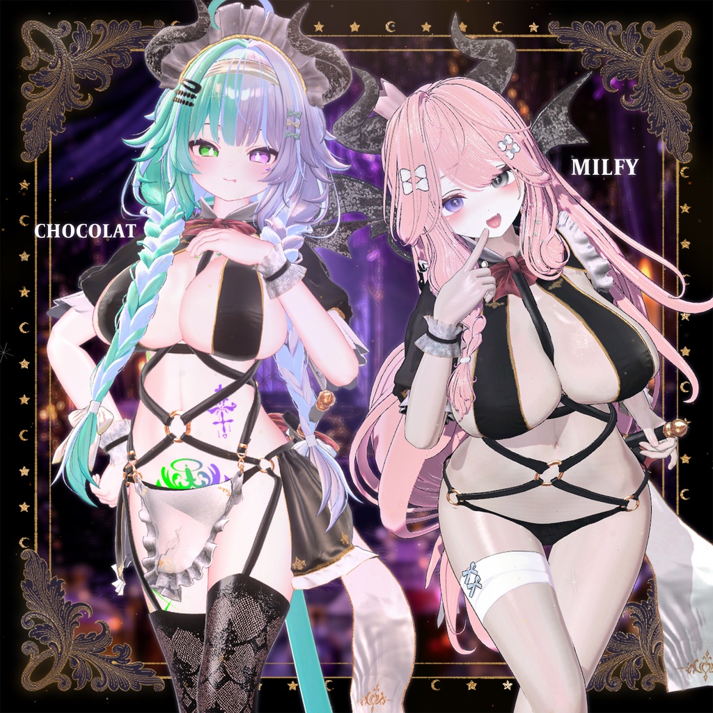 【8アバター対応】オープンSALE!✡️SuccubusNightMaid✡️サキュバスナイトメイド『MA/Raycast対応』