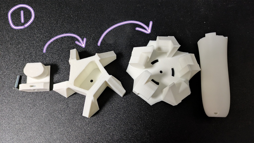 指輪型ライトのグリップ