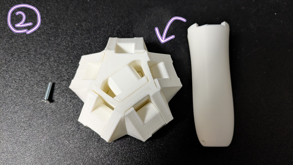 指輪型ライトのグリップ