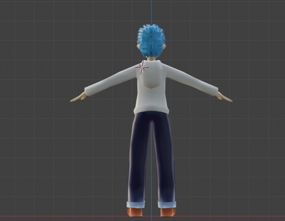 青髪の少年3Dデータ - okashop - 3/3