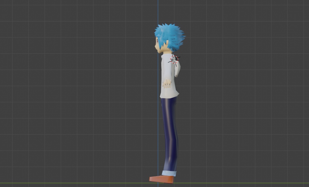 青髪の少年3Dデータ - okashop - 2/3