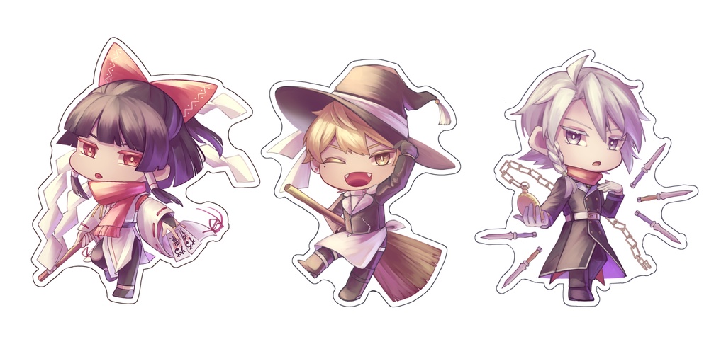 男体化自機アクキー_妖々夢ver.