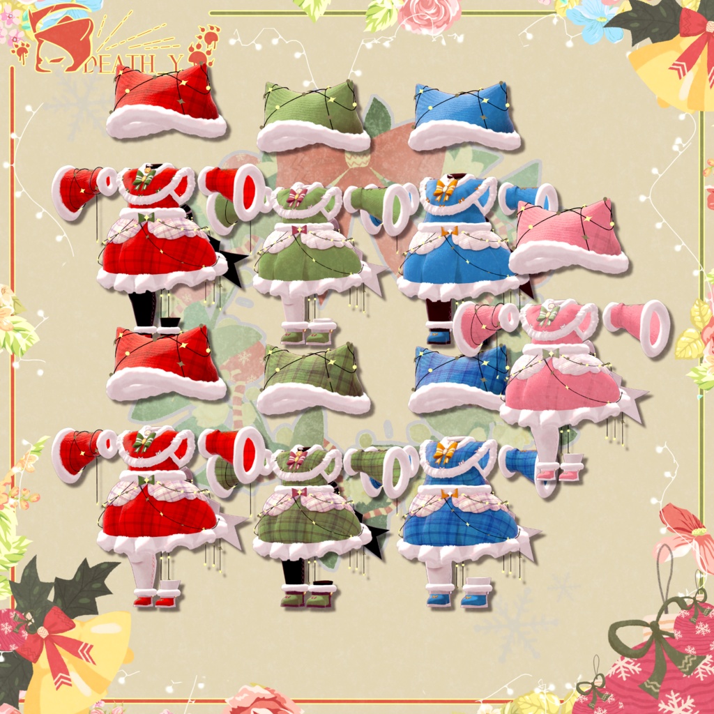 【3Avatar対応】ChristmasSuit2022Chibi_Ver1.0.11【PB】