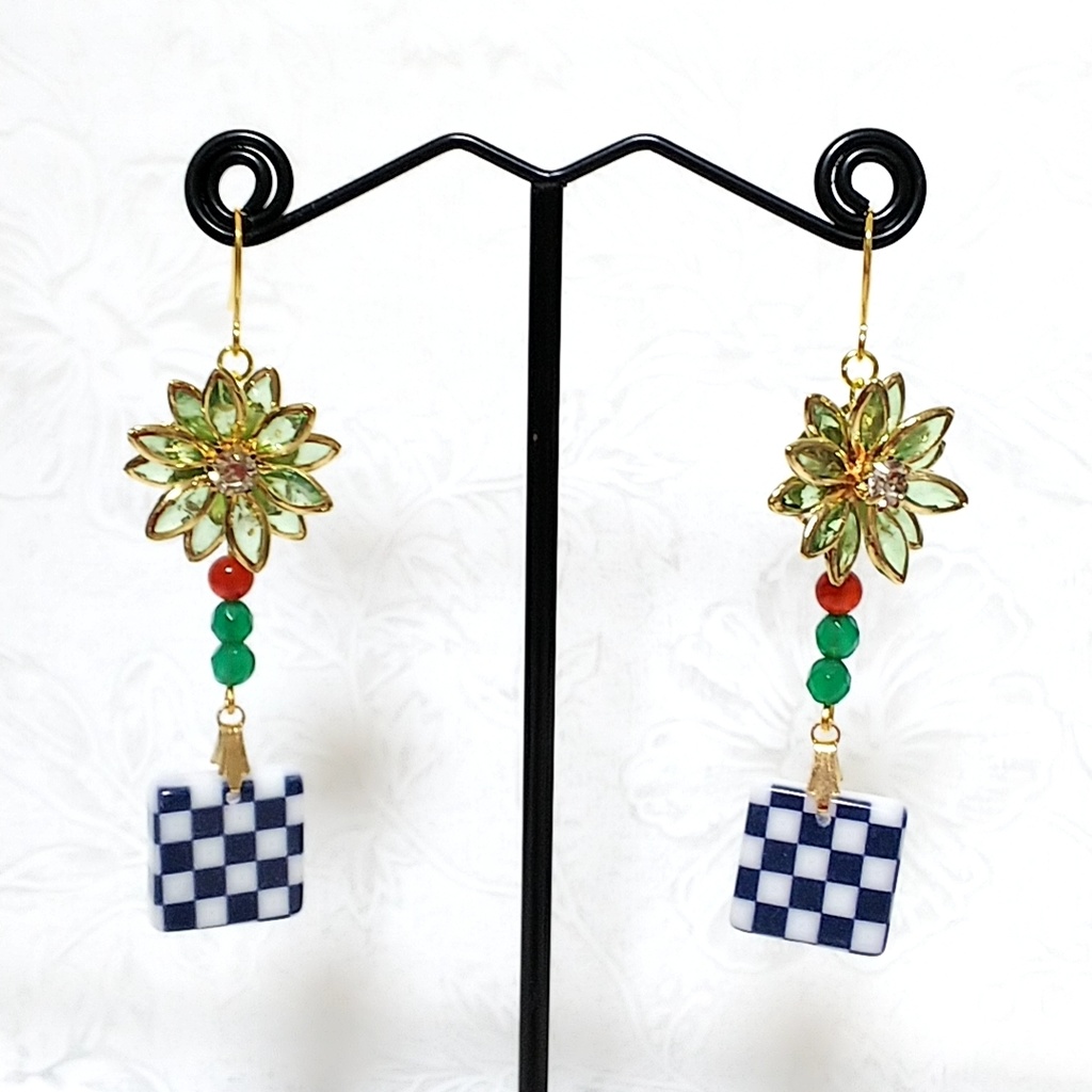 鬼滅 炭治郎 ピアス イヤリング Momokaze Booth