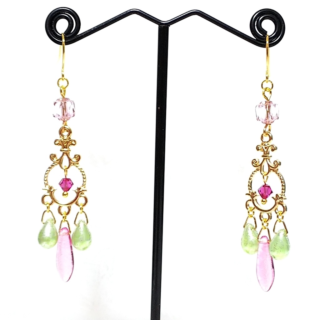 蜜璃 シャンデリア ピアス