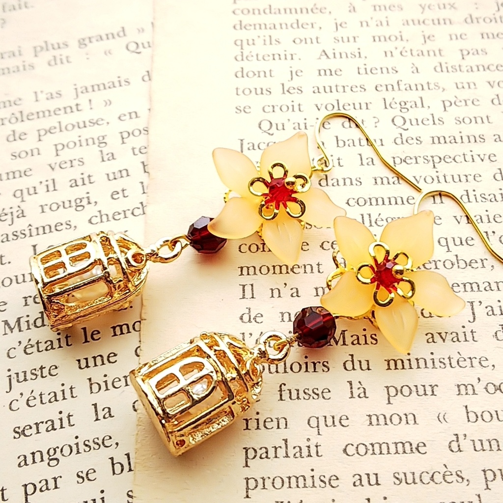 エレシュキガル 花籠 ピアス