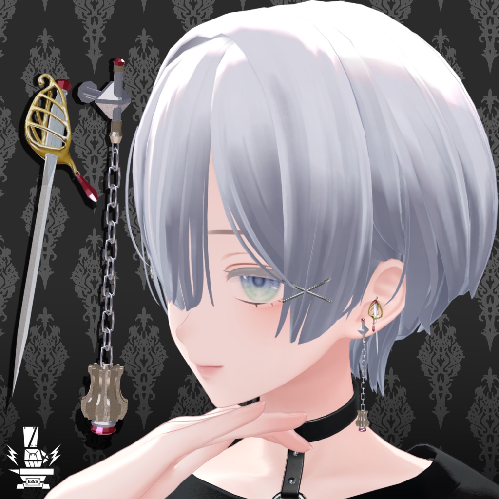 【PB設定済】武器モチーフアクセサリーセット【有料カスタマイズサービス有り】