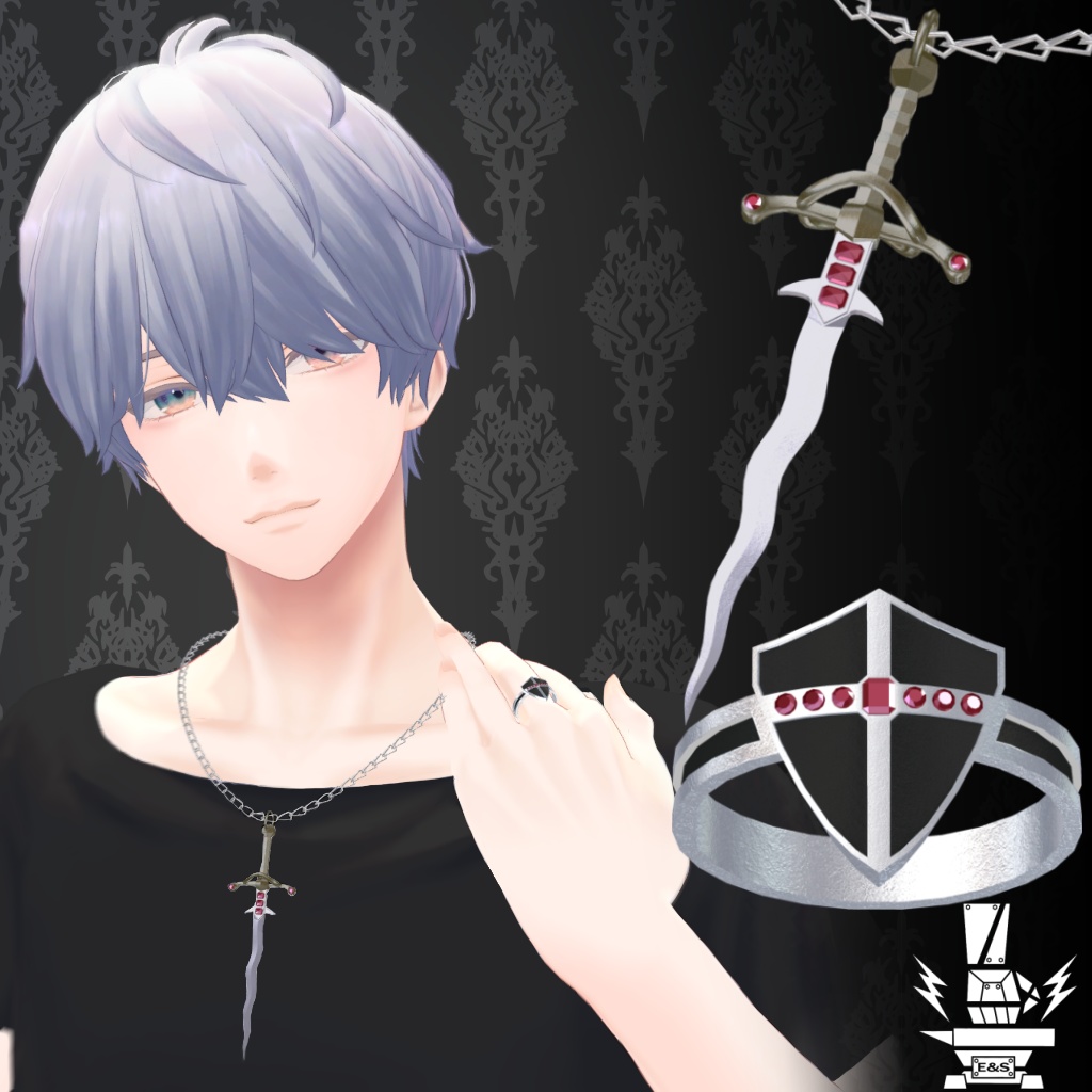 【PB設定済】武器モチーフアクセサリーセット【有料カスタマイズサービス有り】