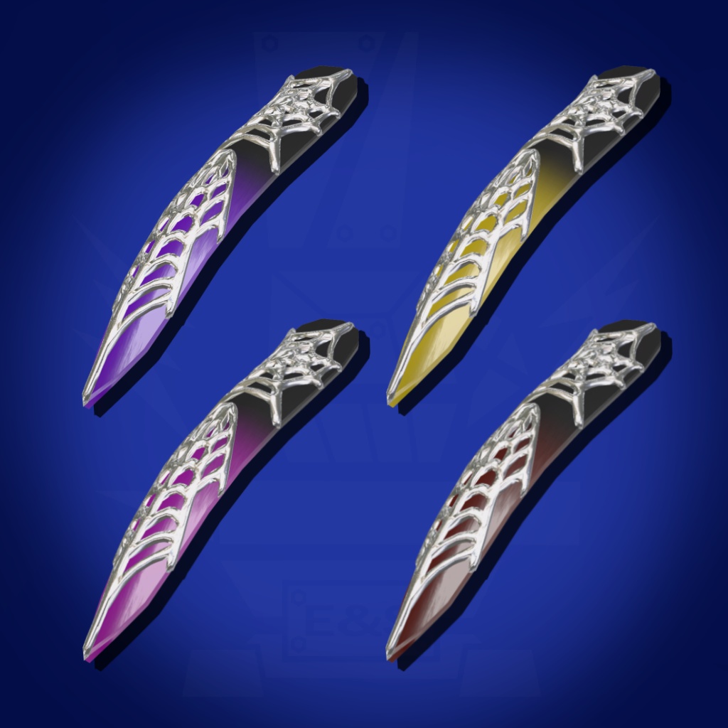 【Moduler avatar対応】VRC用ネイルリング3【森羅、水瀬、萌、桔梗、セレスティア、フラクチュア対応】