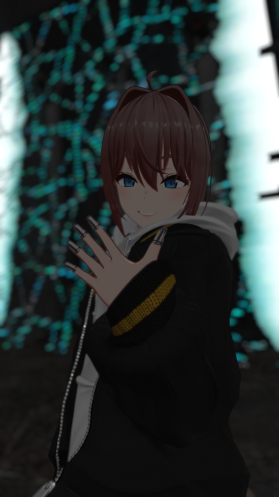 【レナ・カクテル1.14対応】VRC用ネイルリングセット【MA対応】