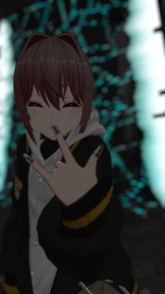 【レナ・カクテル1.14対応】VRC用ネイルリングセット【MA対応】