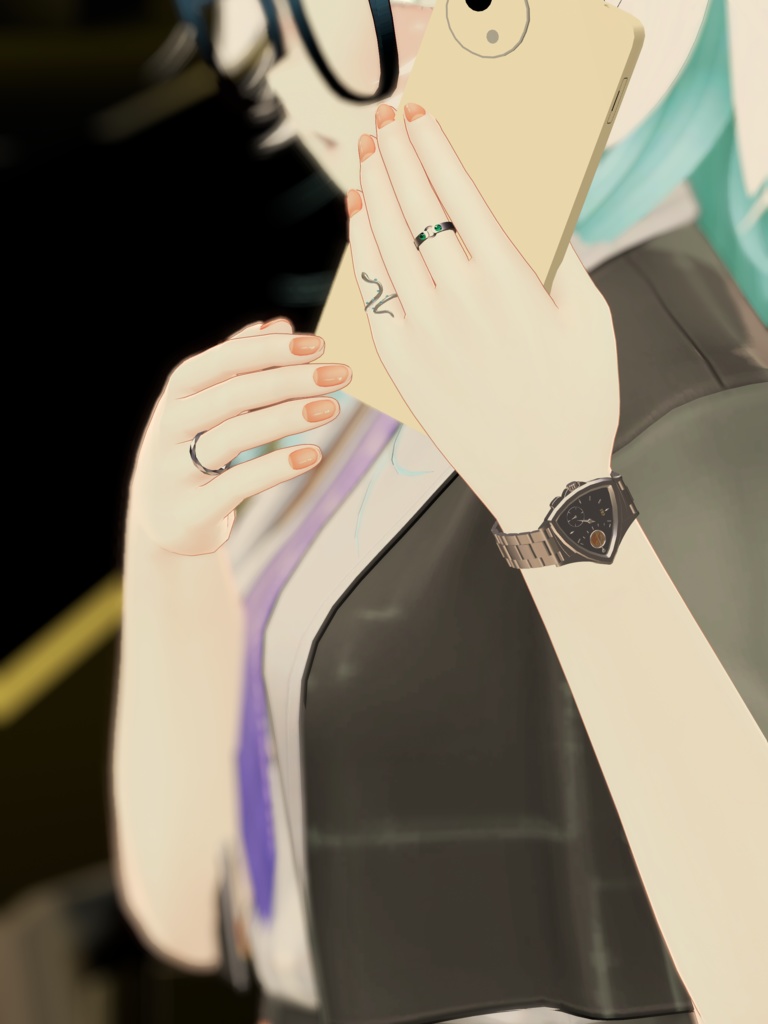 【ギミック付き】VRC用スタイリッシュな腕時計【MA対応】